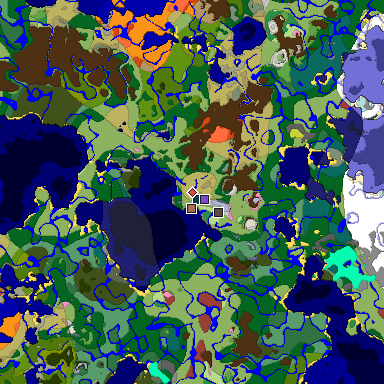 Predicted biome map of Java 26.3 seed -6024609789421963111 around estimated spawn