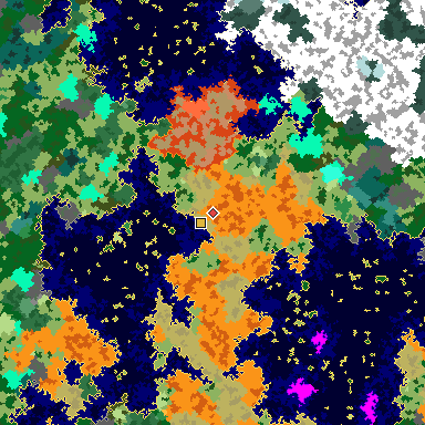 Map of Bedrock seed 1793250546 around the world origin