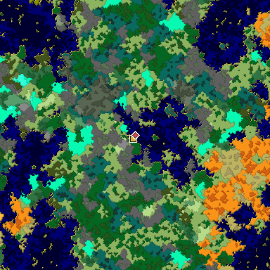 Map of Bedrock seed 1937263872 around the world origin