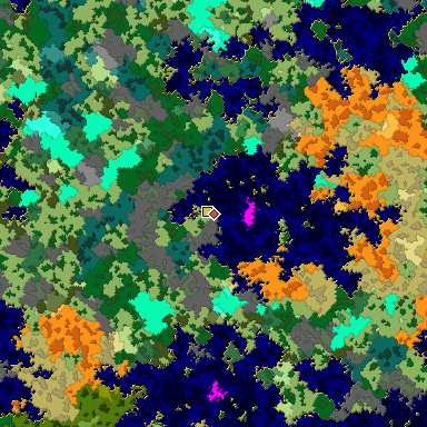 Map of Bedrock seed -1680080920 around the world origin