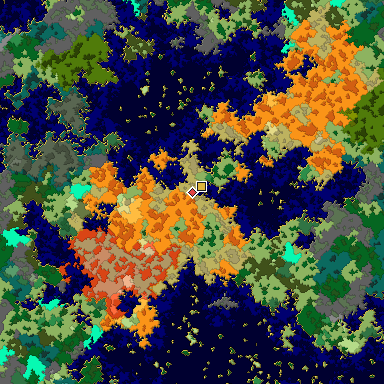 Map of Bedrock seed 474373730 around the world origin