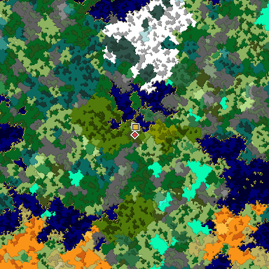Map of Bedrock seed -699441520 around the world origin