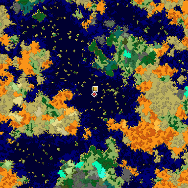 Map of Bedrock seed 855718383 around the world origin