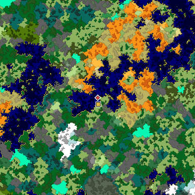 Map of Bedrock seed 6248253 around the world origin