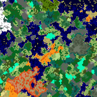 Map of Bedrock seed 815399405 around the world origin