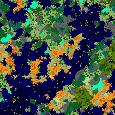 Map of Bedrock seed -1877432346 around the world origin