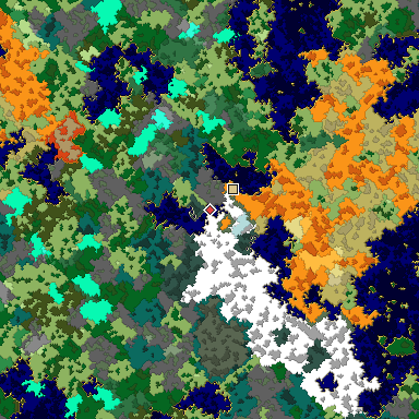 Map of Bedrock seed -429061942 around the world origin