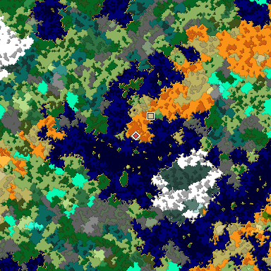 Map of Bedrock seed 1919812062 around the world origin