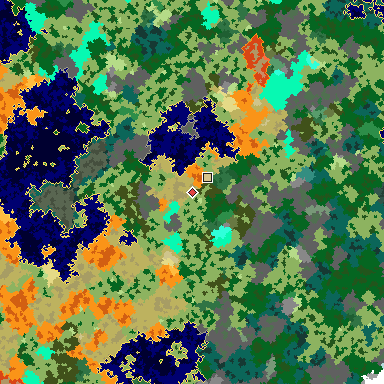 Map of Bedrock seed 1837270287 around the world origin