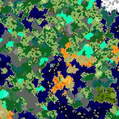 Map of Bedrock seed 1517000146 around the world origin