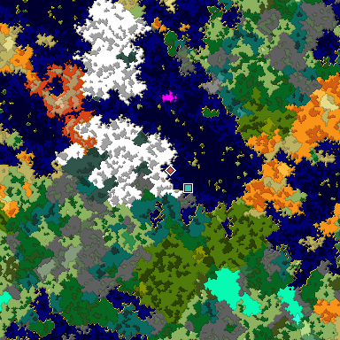 Map of Bedrock seed -1562471341 around the world origin
