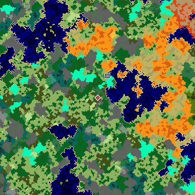 Map of Bedrock seed -251073973 around the world origin
