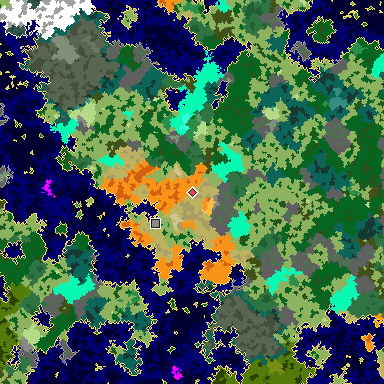Map of Bedrock seed -900901483 around the world origin
