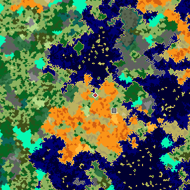 Map of Bedrock seed 835475078 around the world origin