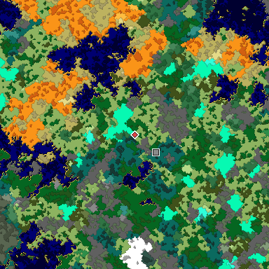 Map of Bedrock seed -1872293484 around the world origin