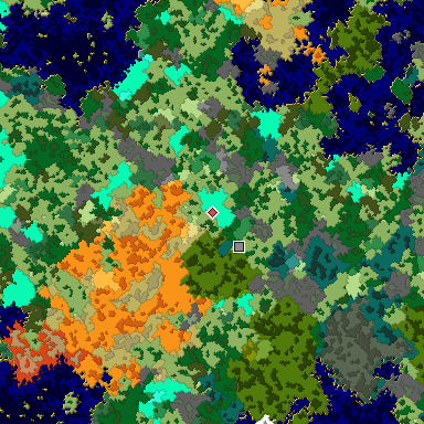 Map of Bedrock seed -511527211 around the world origin