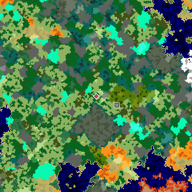 Map of Bedrock seed 1980789117 around the world origin