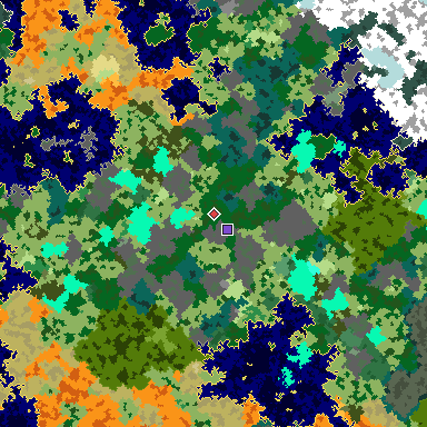 Map of Bedrock seed 826740116 around the world origin