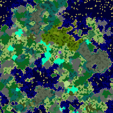 Map of Bedrock seed 1183173378 around the world origin