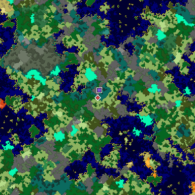 Map of Bedrock seed -922903679 around the world origin