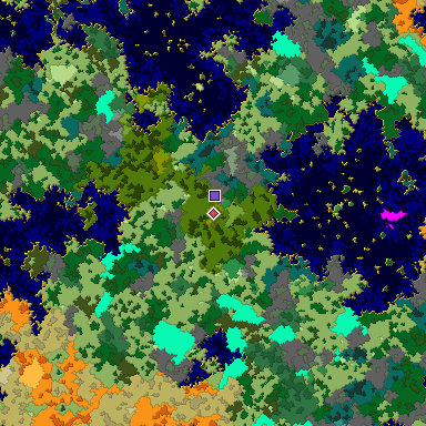 Map of Bedrock seed -1423123756 around the world origin