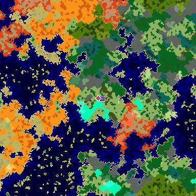 Map of Bedrock seed 2133800198 around the world origin