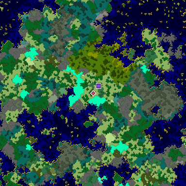 Map of Bedrock seed 1183173378 around the world origin