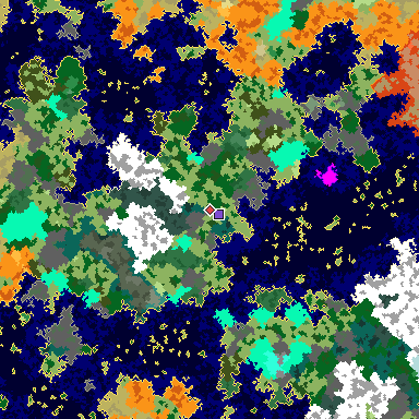 Map of Bedrock seed 810754199 around the world origin