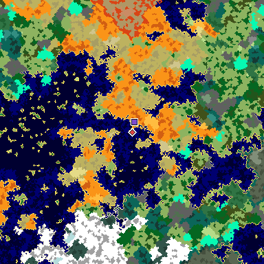 Map of Bedrock seed 2025997989 around the world origin