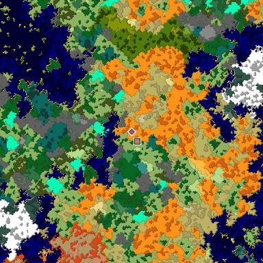 Map of Bedrock seed -1471313930 around the world origin