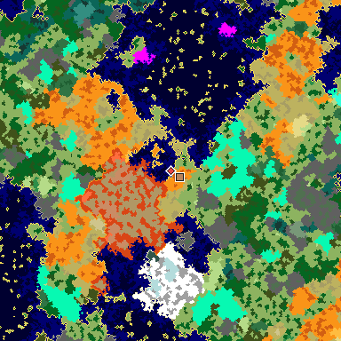 Map of Bedrock seed 1728333269 around the world origin