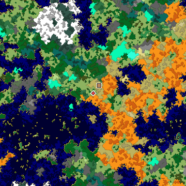 Map of Bedrock seed -48795428 around the world origin