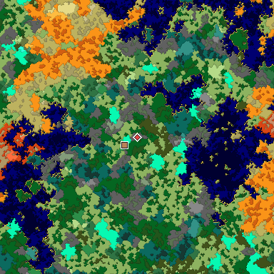 Map of Bedrock seed -1470670972 around the world origin
