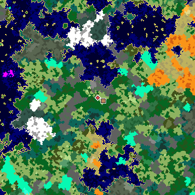 Map of Bedrock seed 2004172745 around the world origin