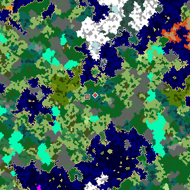 Map of Bedrock seed -573214003 around the world origin