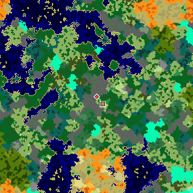 Map of Bedrock seed 737695331 around the world origin