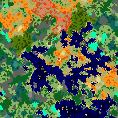 Map of Bedrock seed 1602480730 around the world origin