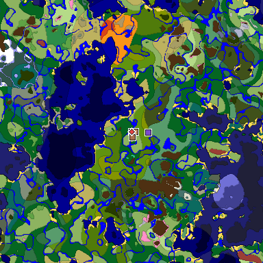 Predicted biome map of Java 26.3 seed -60323662514095292 around estimated spawn