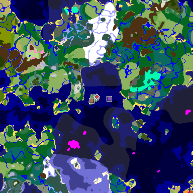 Map of Minecraft seed -8643299418109184019 around spawn