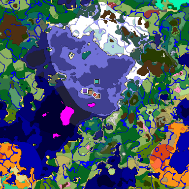 Predicted biome map of Java 26.3 seed 7206022355432008010 around estimated spawn