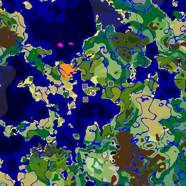 Map of Minecraft seed 6145681471209326060 around spawn