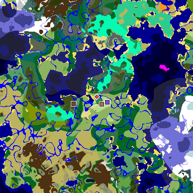 Map of Minecraft seed -6621930098512121149 around spawn