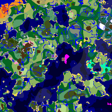 Map of Minecraft seed -1782126659065357745 around spawn
