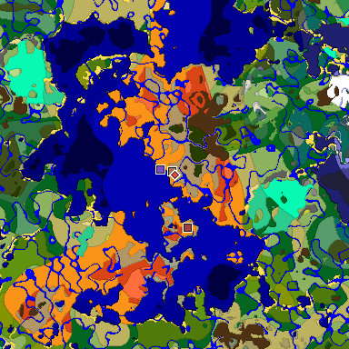 Predicted biome map of Java 26.3 seed 4731108857612872962 around estimated spawn