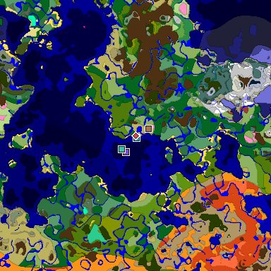 Predicted biome map of Java 26.3 seed -8424871440905280945 around estimated spawn