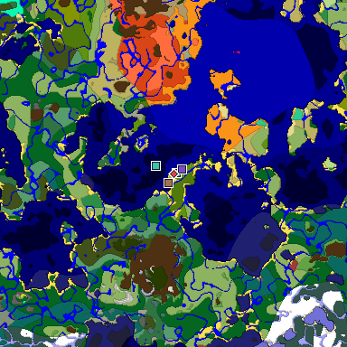 Predicted biome map of Java 26.3 seed 1978782321857621746 around estimated spawn