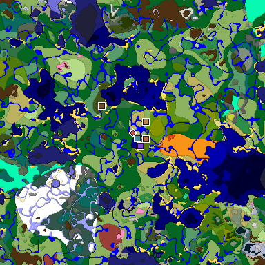 Predicted biome map of Java 26.3 seed -6263839858468487943 around estimated spawn