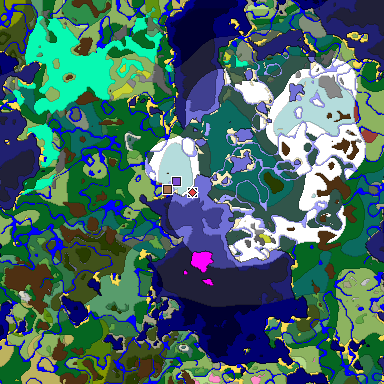 Predicted biome map of Java 26.3 seed 5567118666594532012 around estimated spawn