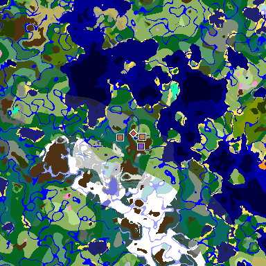 Map of Minecraft seed -7839057911008940487 around spawn
