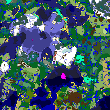 Map of Minecraft seed 55187204157131017 around spawn